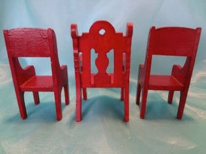 three red chairs